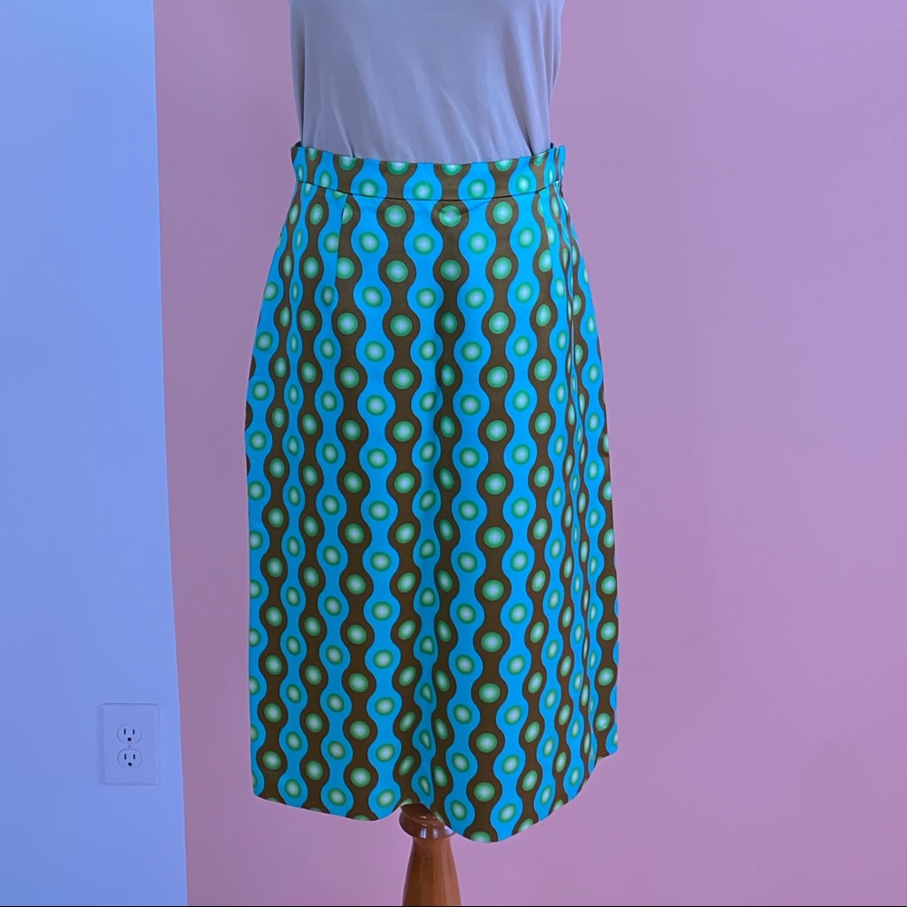 Jonathan Saunders retro print skirt